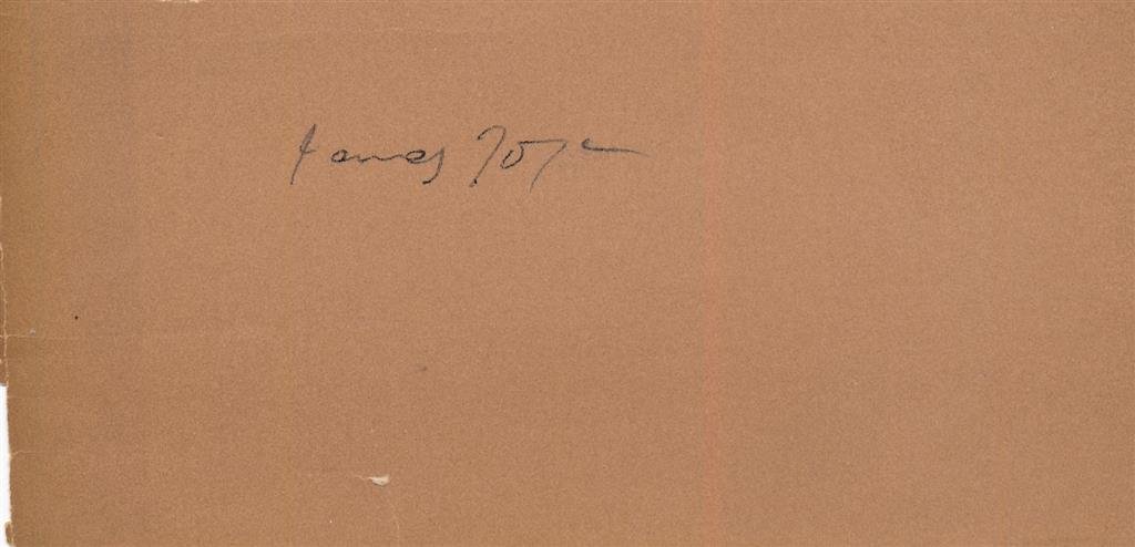 James Joyce-Historical Signature (Most Influential & Important Writer of 20th Century) (1 of 1)