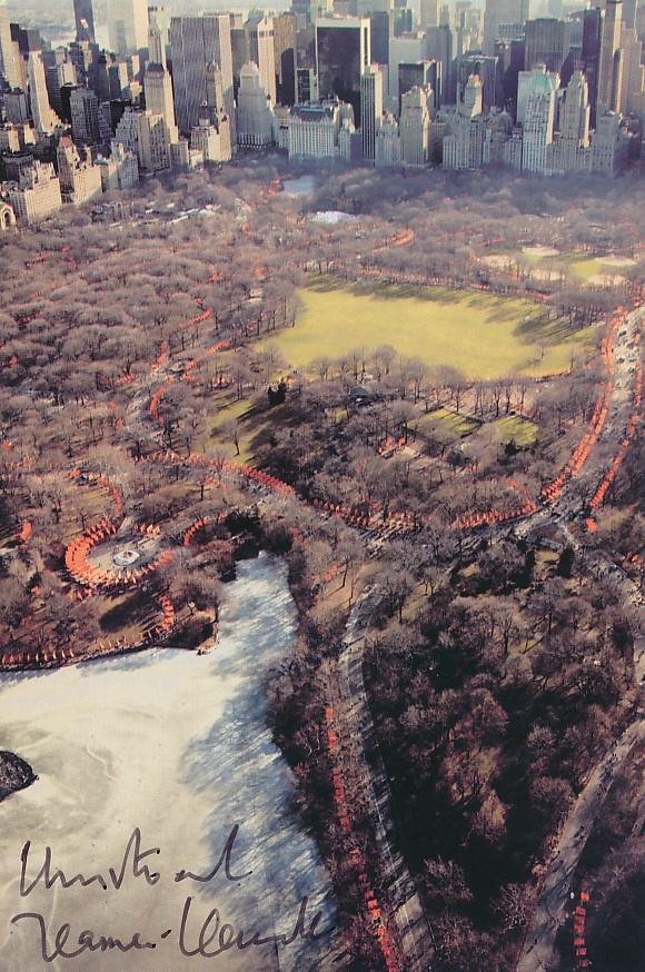 Christo and Jeanne-Claude-Signed Postcard (1 of 1)
