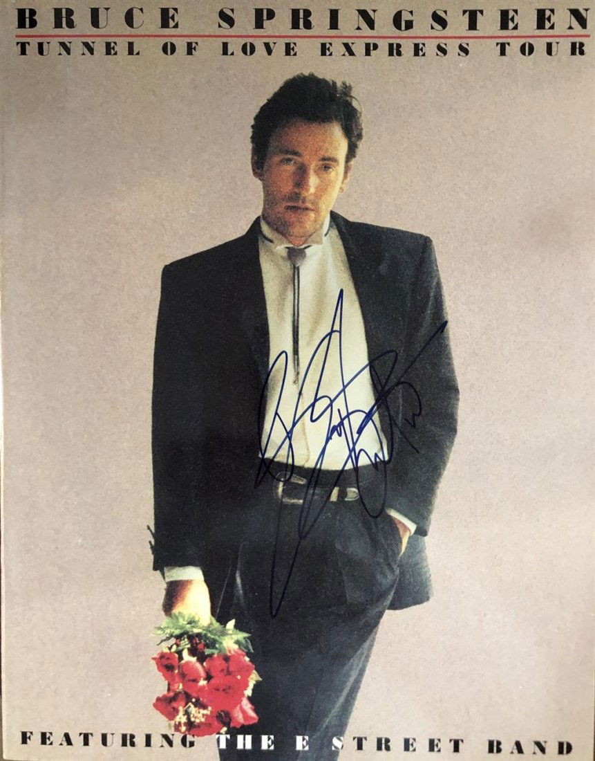 Bruce Springsteen- Large Signed Full Concert Program (1 of 1)