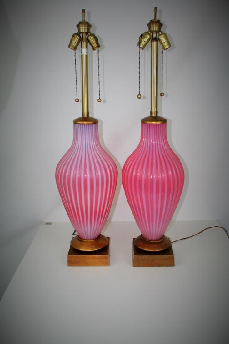 Original Morano Glass Table Lamps (Pair) (1 of 4)