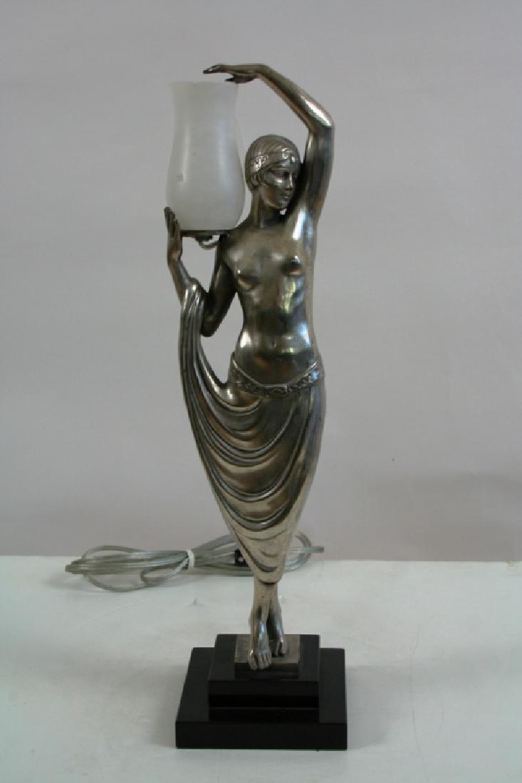 Bronze Art Deco Style Lady Lamp (1 of 6)