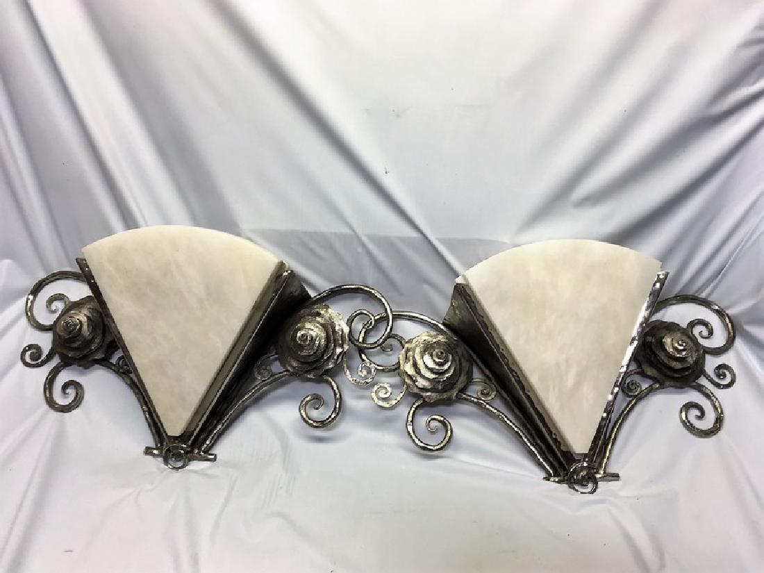 Art Deco Triangle Sconces (Pair) (1 of 1)
