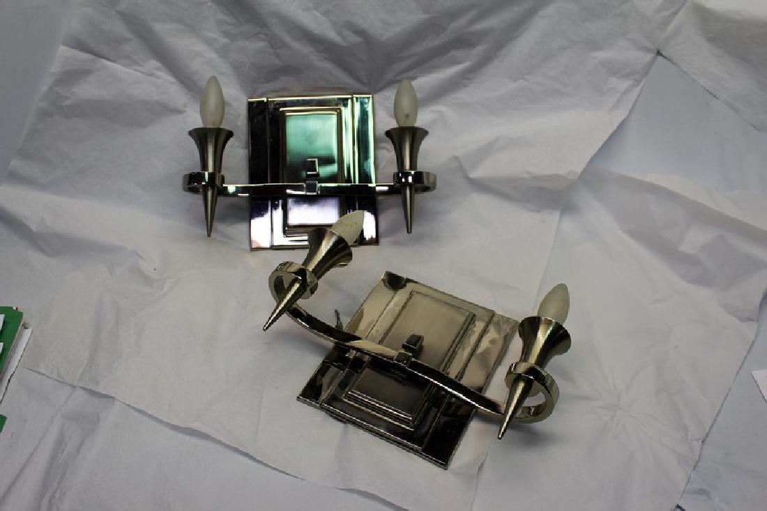 Two Arm Art Deco Sconces (Pair) (1 of 5)