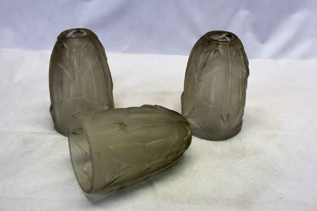 Original Art Deco Glass Shades (3) (1 of 2)
