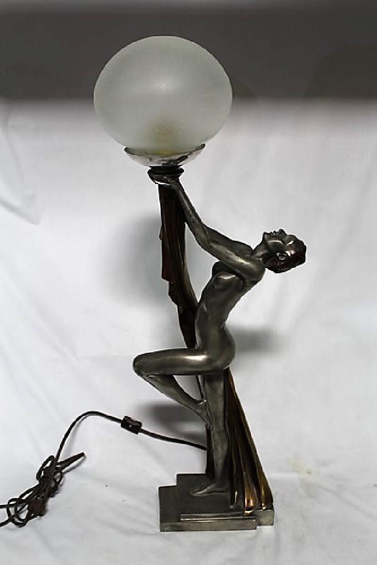 Art Deco Figurine Lamp