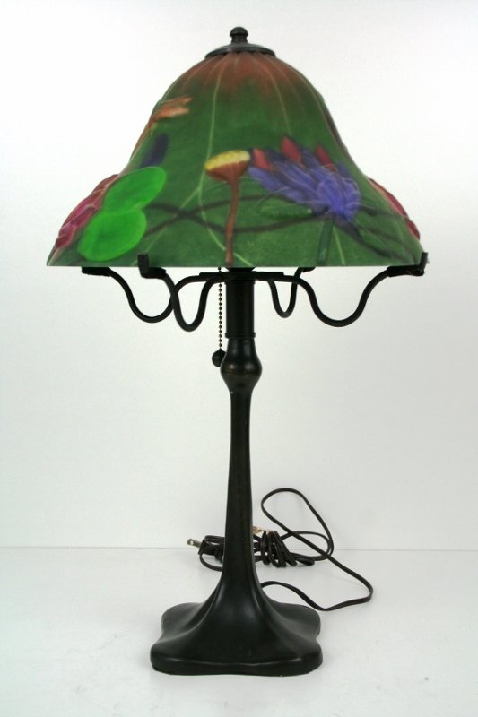 Reverse Painted Table lamp (1 of 4)