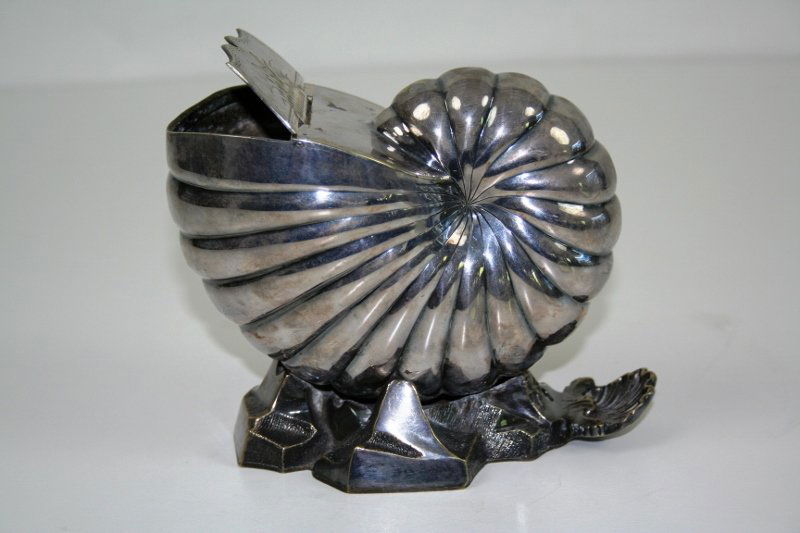 Pewter Sugar Bowl Shell (1 of 3)