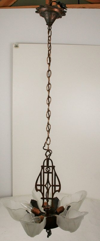 Original Art Deco Chandelier (1 of 3)