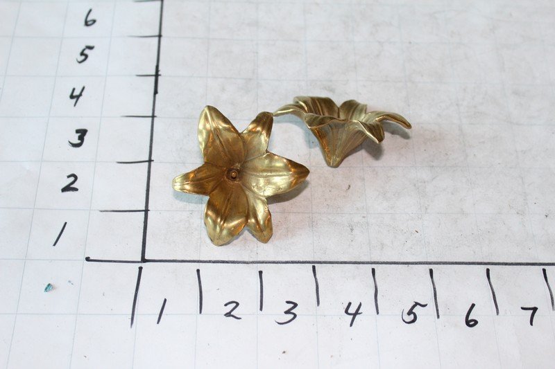 Solid Bronze Flowers (2) (1 of 1)