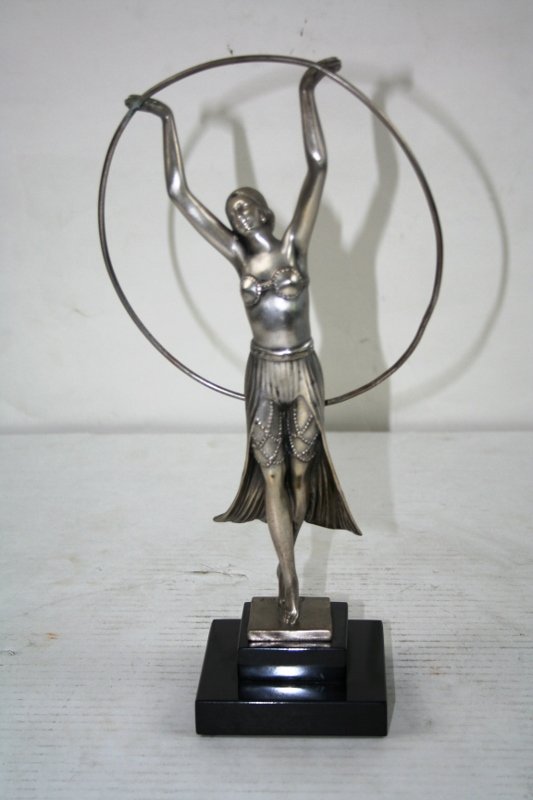 Art Deco Girl with Large Hoop Titled "Hoop Girl" (1 of 7)