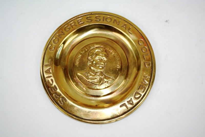John Wayne Congressional Gold Medal Plaque. (1 of 2)