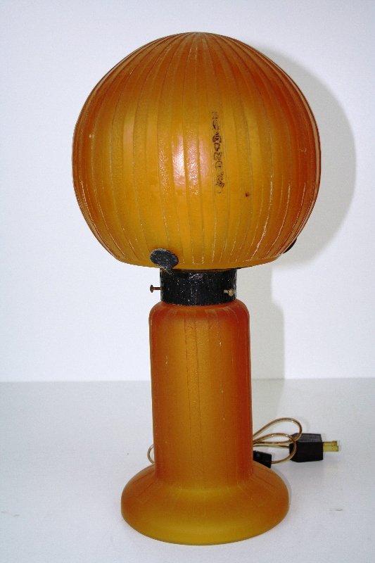 Art Deco Daum Style Glass Lamp (1 of 4)