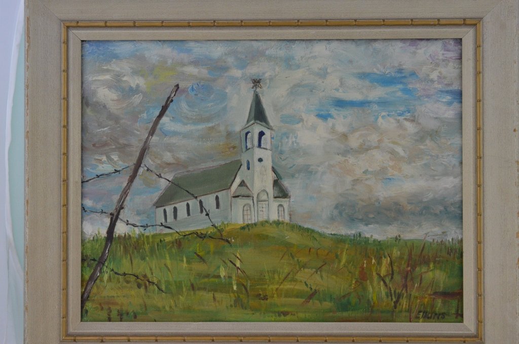 Oil Painting - "the church" weathering the storm: Oil Painting - "the church" weathering the storm Dimension:50*40cm 油畫