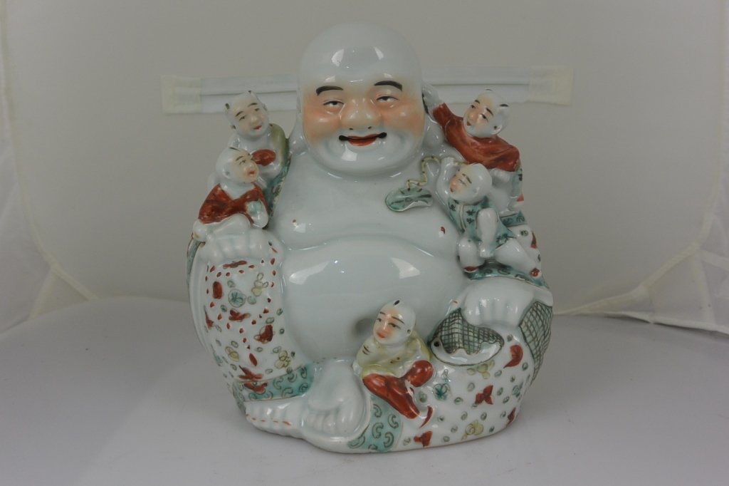 Chinese Porcelain Buddha Signed Maojisheng (1 of 10)