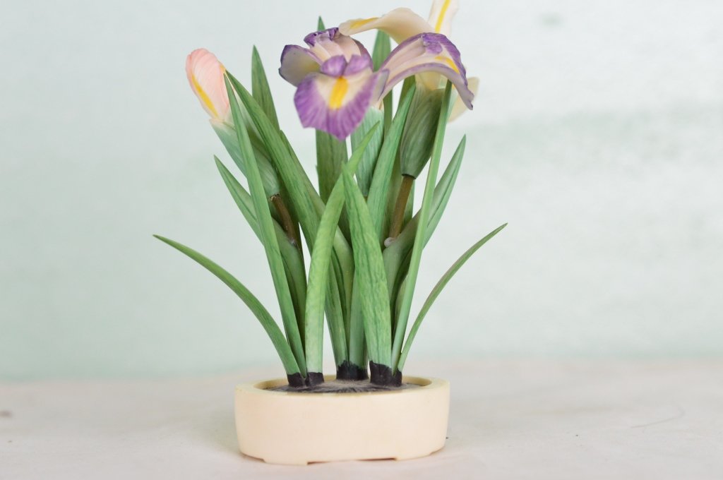 Antique carved ox orchid (1 of 5)