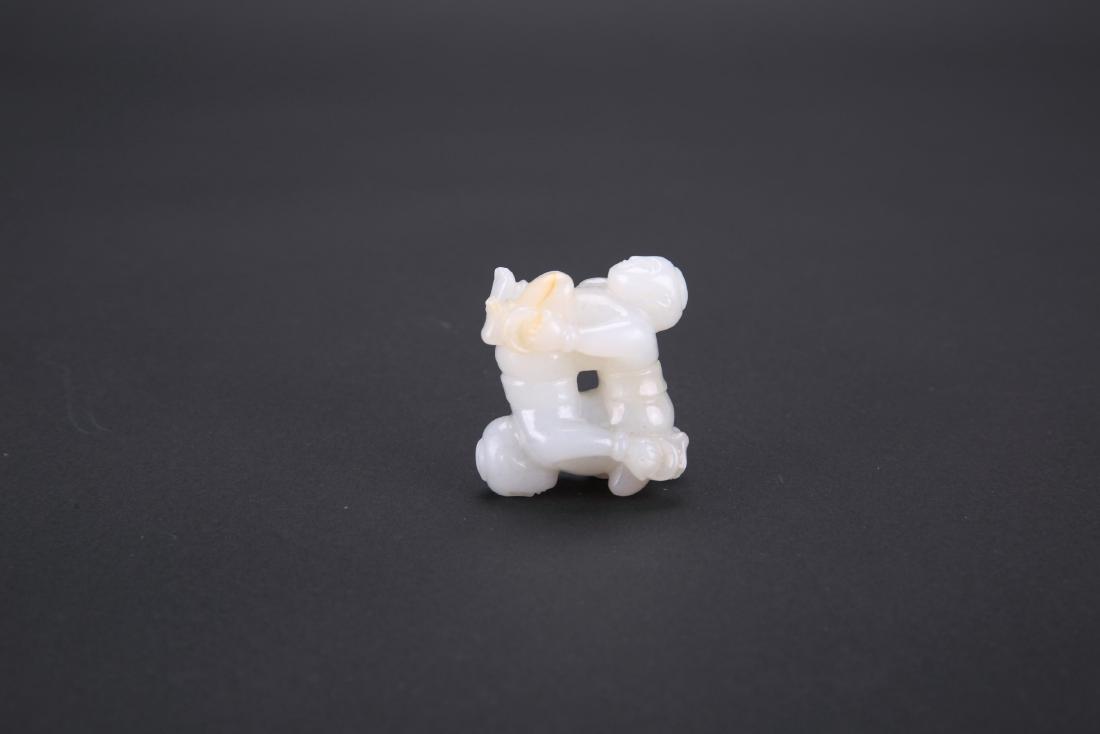 A Chinese Carved White Jade Paper Weight (1 of 5)