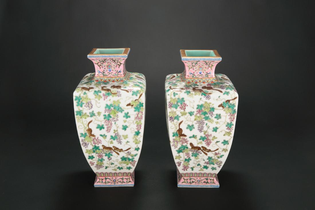 A Pair of Chinese Square Vases (1 of 5)