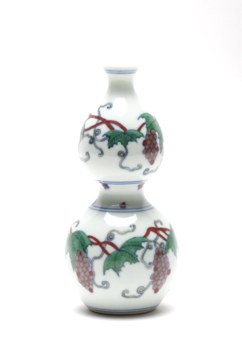 A Chinese Double Gourd Porcelain Vase (1 of 6)