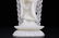 A Chinese Carved Jade Buddha with Gilt Bronze Stand - 4