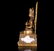 A Chinese Bronze Gilding Buddha Statue - 9