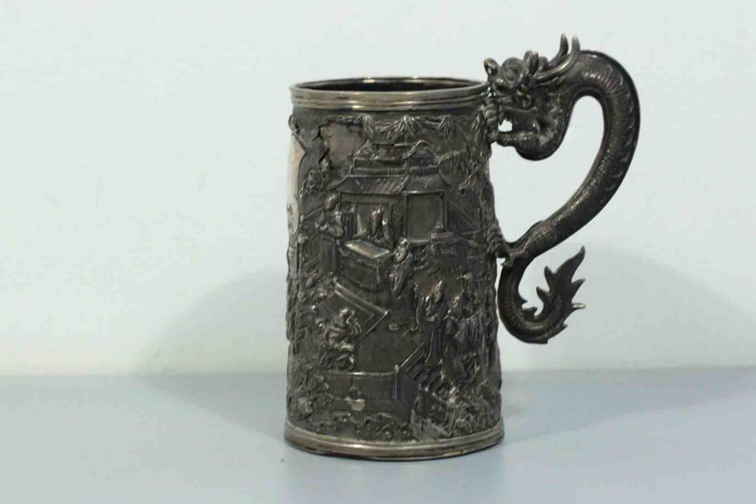 A Chinese Silver Dragon-handled Mug (1 of 11)