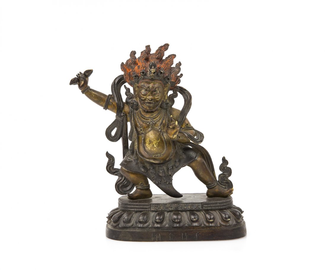 A GILT-BRONZE FIGURE OF VAJRAPANI (1 of 10)