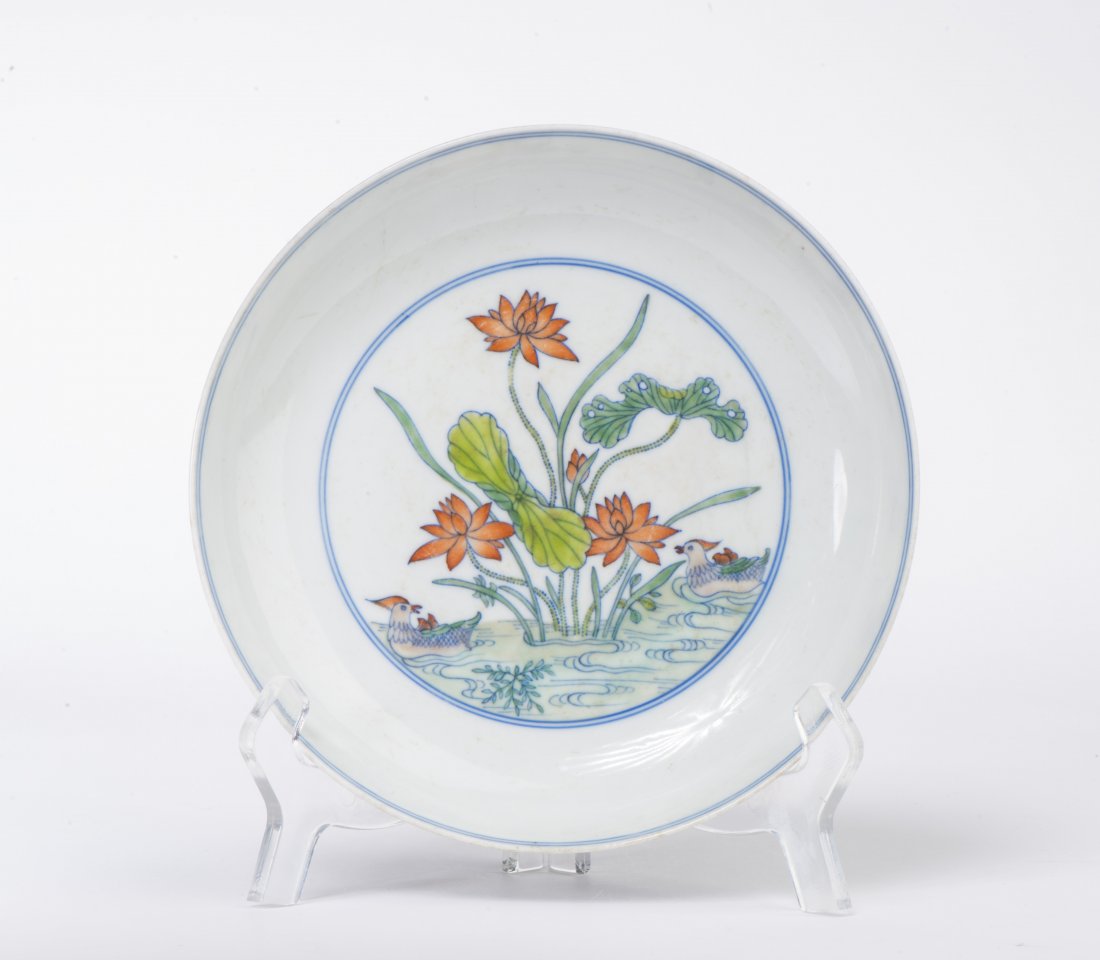 A DOUCAI DISH (1 of 3)