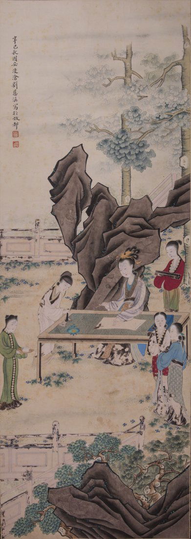 A CHINESE PAINTING, LIU LINGCANG (1 of 3)