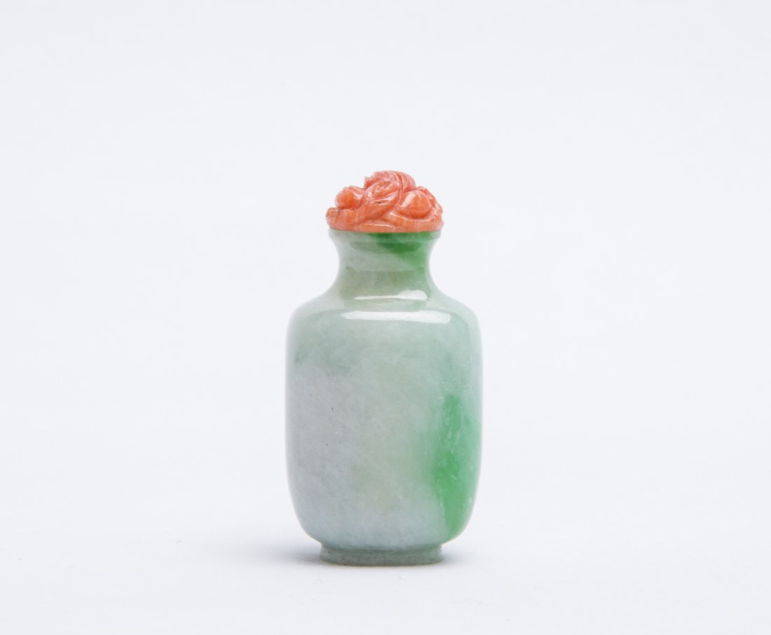 A Chinese Carved Jade Snuff Bottle (1 of 4)