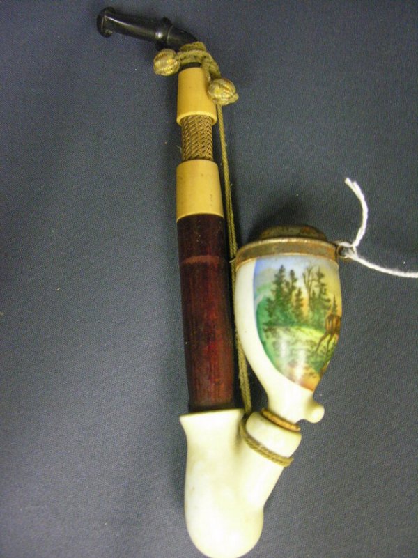1073 VINTAGE GERMAN PORCELAIN TOBACCO PIPE Oct 15, 2006 Livingston