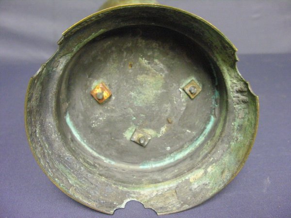 JAPANESE BRONZE AND ENAMEL DRAGON VASE - 8