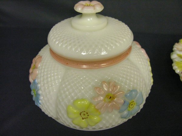 VINTAGE EAPG COSMOS COVERED BUTTER DISH - 4