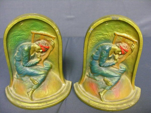 VINTAGE ART NOUVEAU BOOKENDS