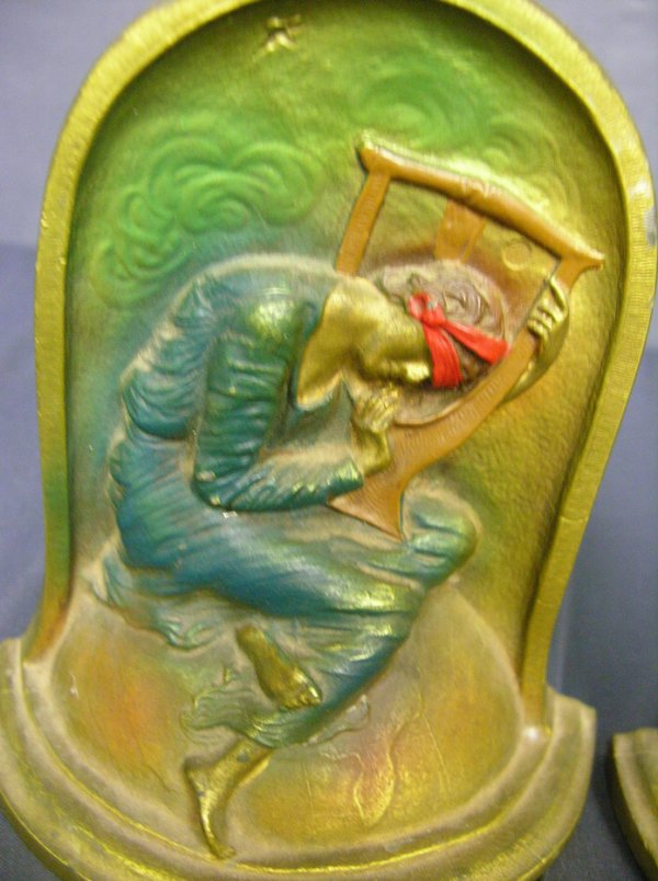 VINTAGE ART NOUVEAU BOOKENDS - 2