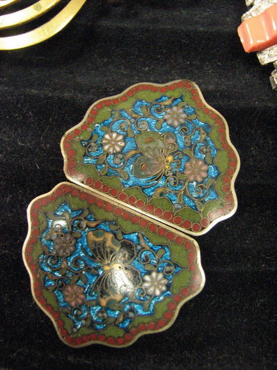 3 PC LOT VINTAGE DECO LADIES BELT BUCKLES - 2