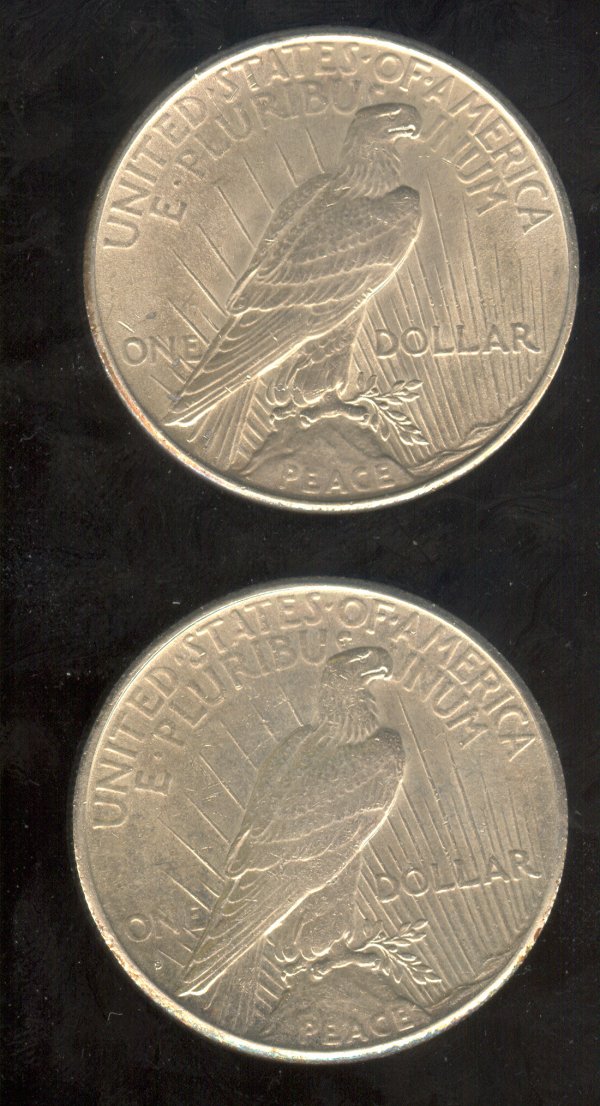 1925 P-S U.S. PEACE SILVER DOLLAR - 2