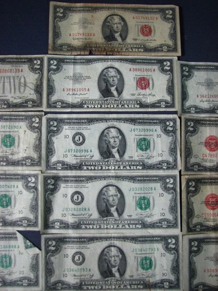 ESTATE LOT 13 U.S. TWO DOLLAR NOTES 1923-76 - 3