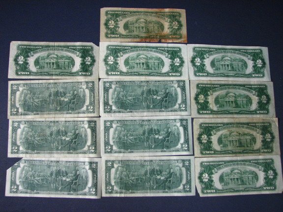 ESTATE LOT 13 U.S. TWO DOLLAR NOTES 1923-76 - 5