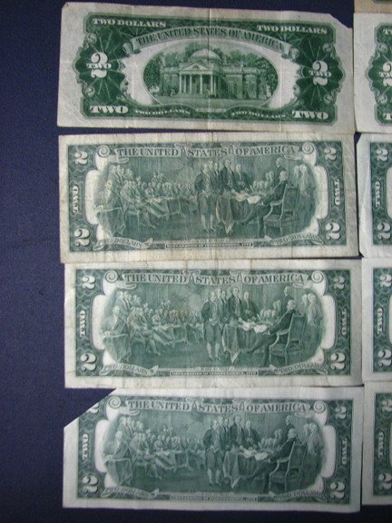 ESTATE LOT 13 U.S. TWO DOLLAR NOTES 1923-76 - 6