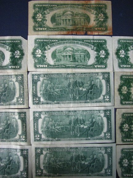 ESTATE LOT 13 U.S. TWO DOLLAR NOTES 1923-76 - 7