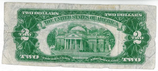 1928 U.S. TWO DOLLAR GOLD NOTE - 2