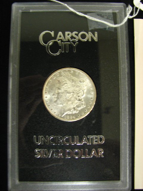 1884 CC US MORGAN SILVER DOLLAR - 3