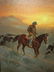 146: BOB TAYLOR OIL PAINTING COWBOY - 3
