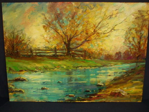 350 Edmond Woods Oil On Board Landscape Aug 03 2008