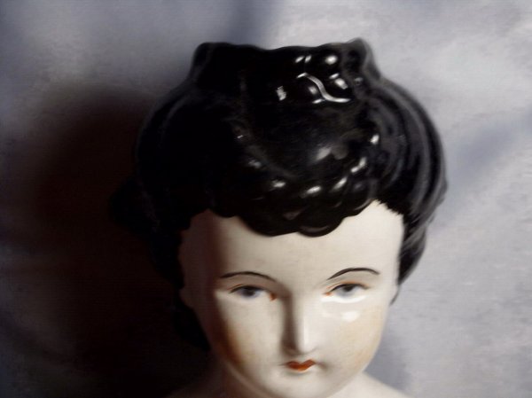 CHINA HEAD DOLL REPRODUCTION NICE DRESS - 7