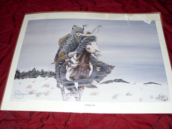 JEROME BUSHYHEAD ''ENDLESS TRAIL'' SIGNED PRINT NO