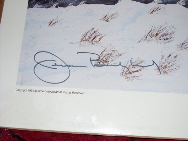 JEROME BUSHYHEAD ''ENDLESS TRAIL'' SIGNED PRINT NO - 2