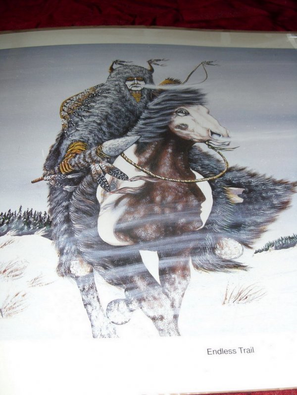 JEROME BUSHYHEAD ''ENDLESS TRAIL'' SIGNED PRINT NO - 3