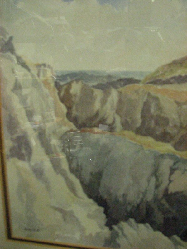 T. TRAIN WATERCOLOR FAR ISLE - 3