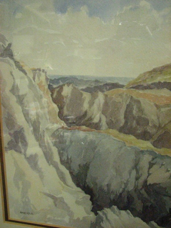 T. TRAIN WATERCOLOR FAR ISLE - 4